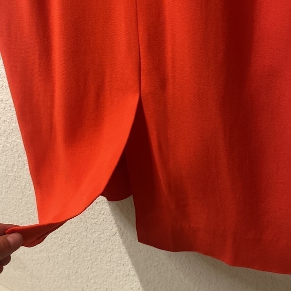 Lewitt V-Neck Red Tomato Dress - Size 6 - Picture 8 of 10